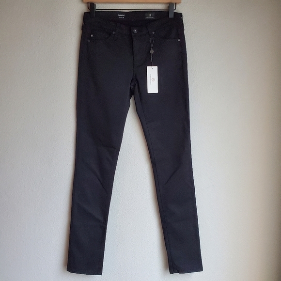 AG Adriano Goldschmied Stilt Jeans in Super Black Sateen NEW - Picture 3 of 9